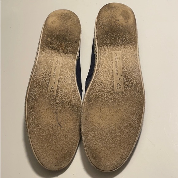 Rivieras Leisure Navy Blue Perforated Espadrilles main image 4